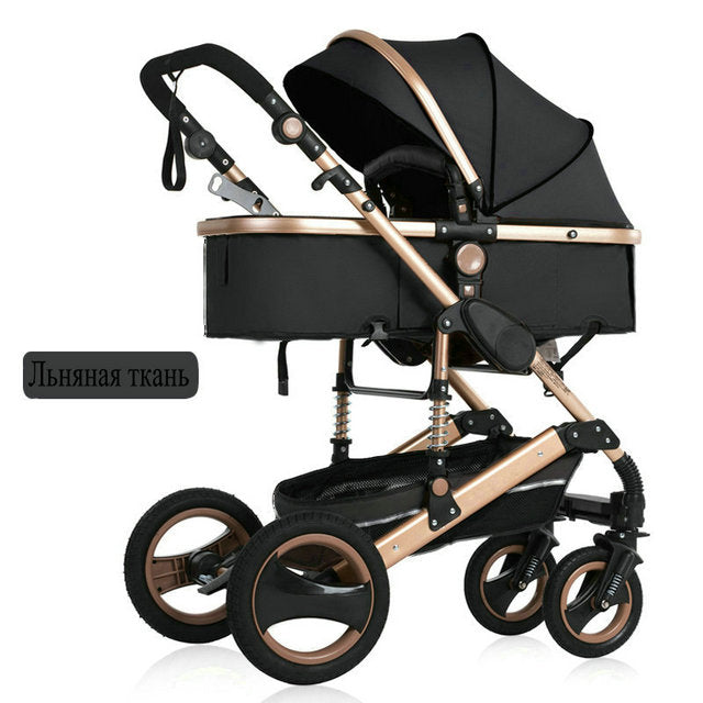 2019 nuevo carrito de bebé alto paisaje 3 a 1 cochecito de bebé de doble cara niños envío gratis en cuatro estaciones en Rusia