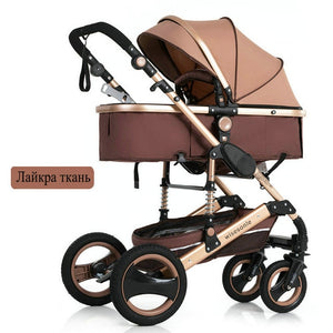 2019 nuevo carrito de bebé alto paisaje 3 a 1 cochecito de bebé de doble cara niños envío gratis en cuatro estaciones en Rusia