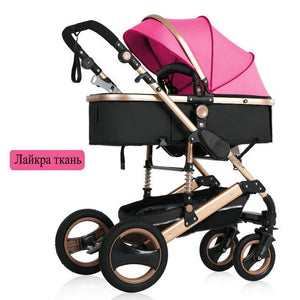 2019 nuevo carrito de bebé alto paisaje 3 a 1 cochecito de bebé de doble cara niños envío gratis en cuatro estaciones en Rusia