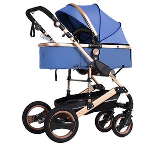 2019 nuevo carrito de bebé alto paisaje 3 a 1 cochecito de bebé de doble cara niños envío gratis en cuatro estaciones en Rusia